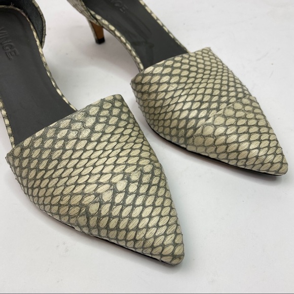 Vince Aurelian d'Orsay Pump Snakeskin - Picture 3 of 6